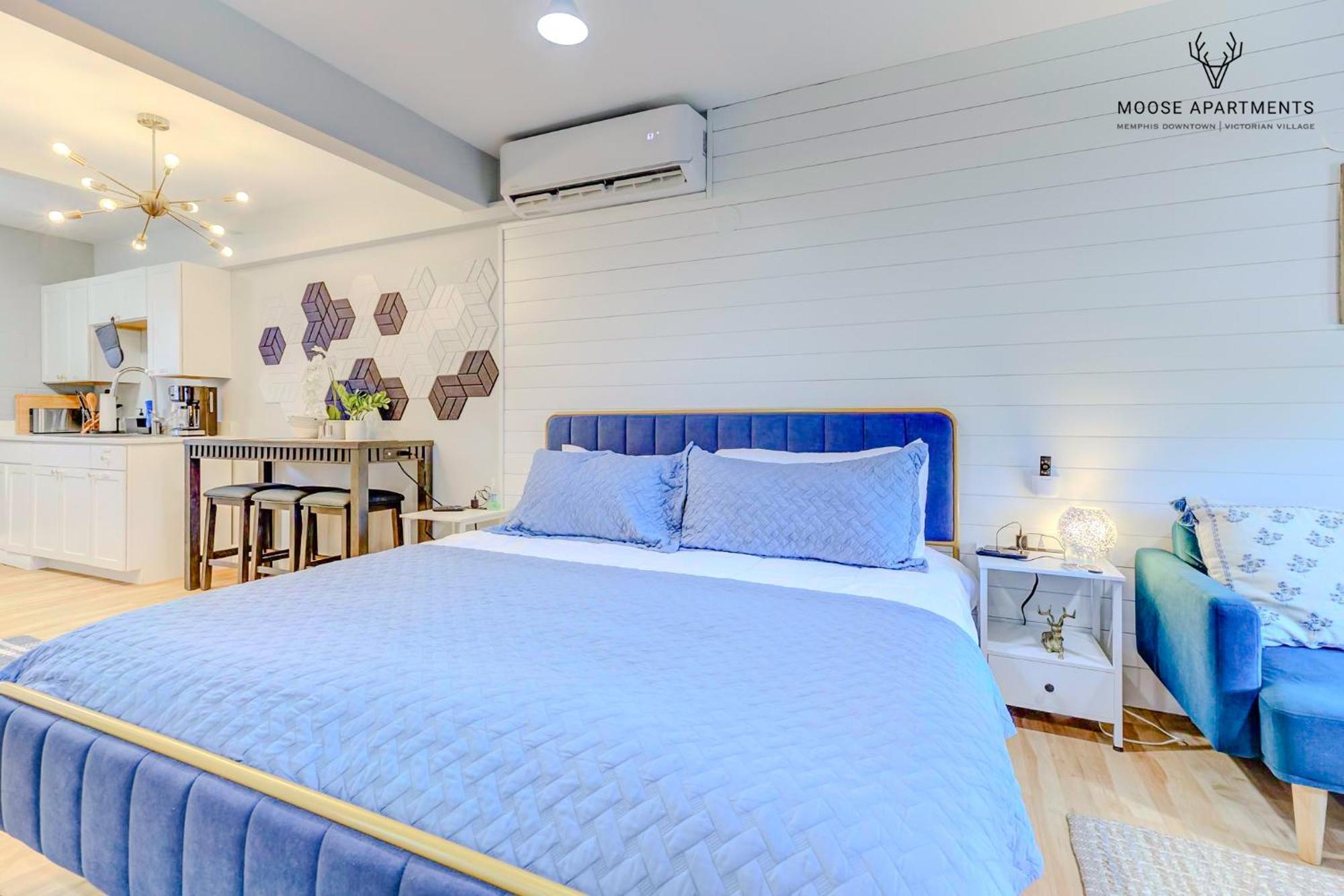 The Moose #8 - Modern Luxe Loft With King Bed & Free Parking & Wifi Lejlighed Memphis Eksteriør billede